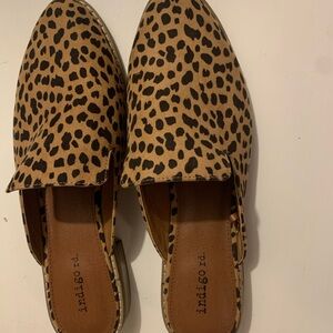 Indigo Women's Animal Print Mules